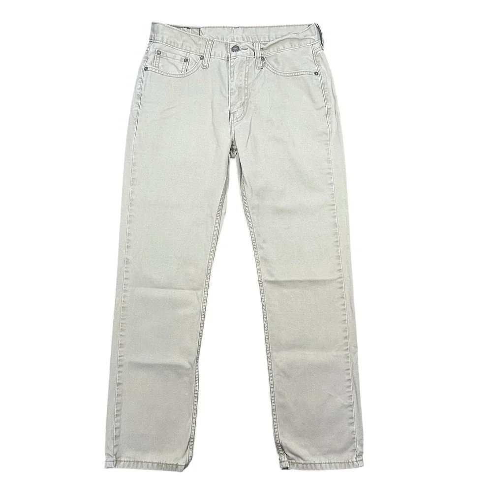 Levi's Tan 514 Straight Fit Twill Khaki Chino Pants Men 30x30